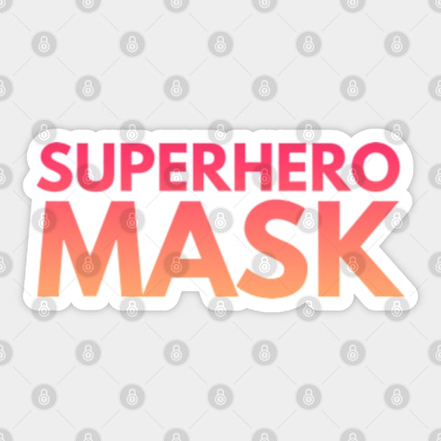 Superhero Mask Sticker by Worldengine